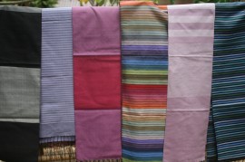 Silk scarves from Laos
